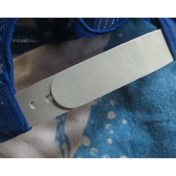 Mesh trucker Skater Cap  NEW True Vtg 80s 1984 PHILLIPSBURG KANSAS BANK OSFA - Picture 4 of 4